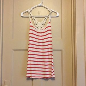 Gianni Bini striped tank top with back detail